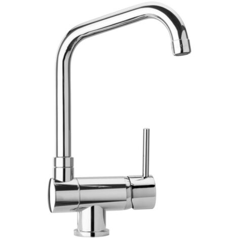 Paini France – Mitigeur de cuisine rabattable 217mm sous bec – Finition chrome – Bec mobile 360° – Installation monotrou