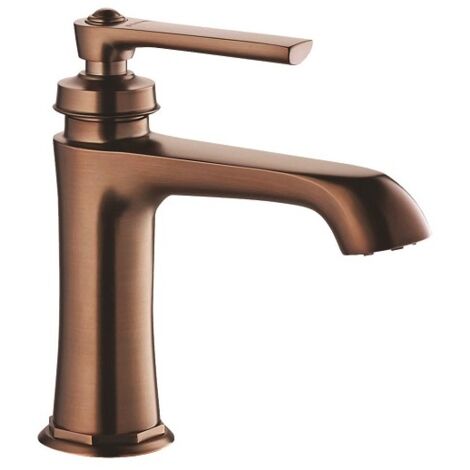 Paini France – Mitigeur lavabo rétro 180mm – Finition auburn – Hauteur sous bec 100mm – Saillie du bec 130mm – Livré avec vidage clic-clac