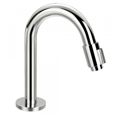 Paini France – Robinet de lave-mains eau froide – Finition chromée – Hauteur sous bec 90 mm – Débit 9.0 l/min – Installation rapide M 1/2'
