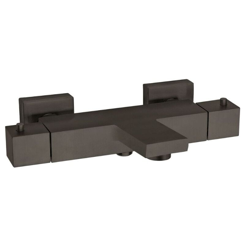 Paini Mitigeur bain douche thermostatique mural Dax noir brossé