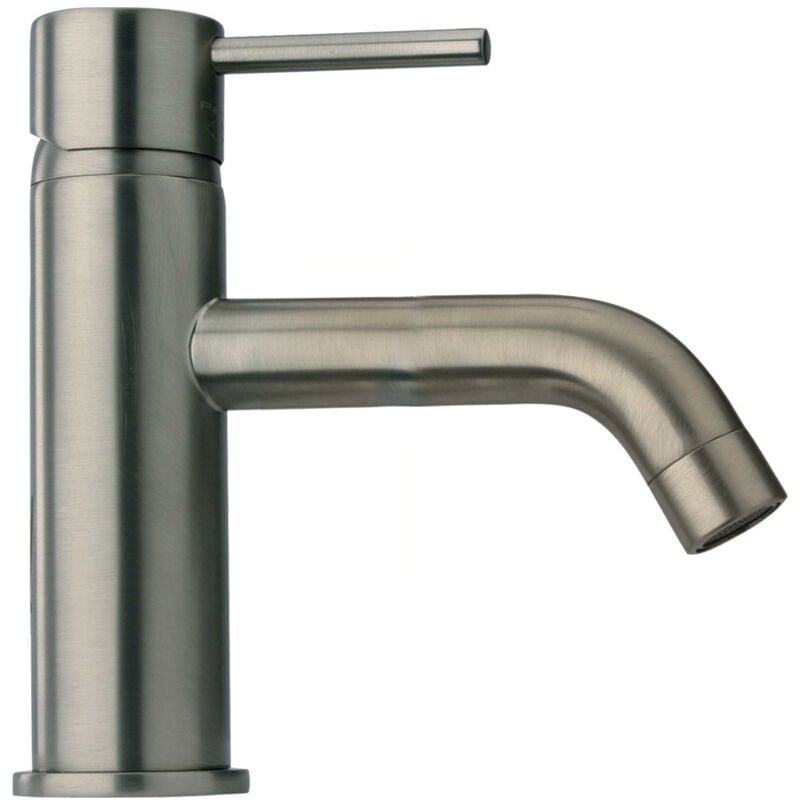 Paini France - paini Mitigeur lavabo Cox bec long avec vidage Grey Acier