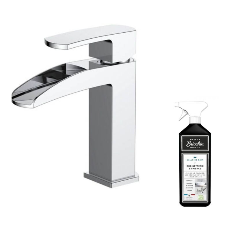 Paini France - Mitigeur lavabo paini City open fall + nettoyant Briochin