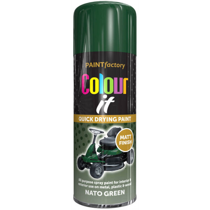 Paint Factory 1747 Colour It Spray Paint Nato Green Matt 400ml RAP1747