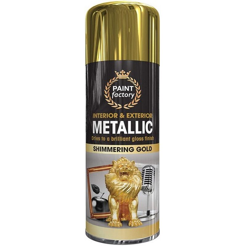 Paint Factory - 1751 All Purpose Spray Paint Metallic Gold 400ml