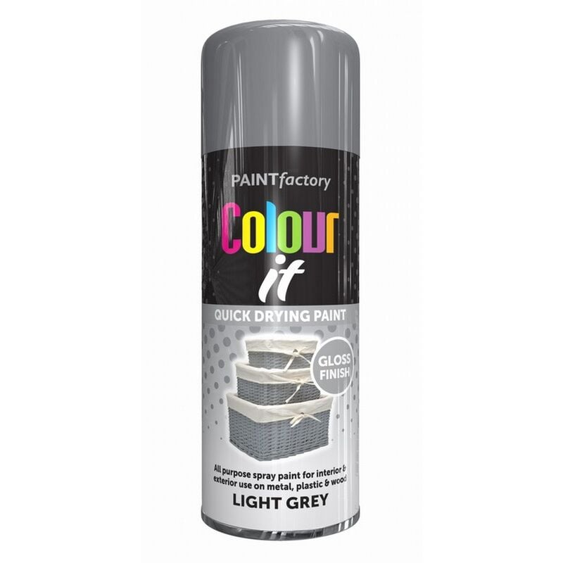 Paint Factory - 2683 Colour It Spray Paint Light Grey Gloss 400ml