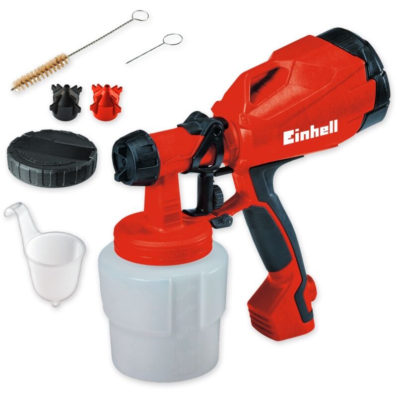 Electric Paint Spray Gun - 400W Handheld Paint Sprayer For Lacquers And Glazes - Includes Accessories - tc-sy 400 p - Einhell