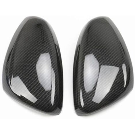 paio di calotte per specchietti retrovisori per auto per Peugeot 208 2008 2014-2018, copri specchietto laterale di ricambio per accessori auto sinistro e destro, aspetto fibra di carbonio