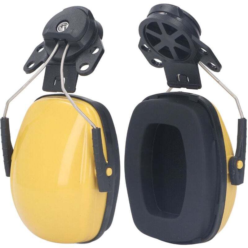 Image of Paio di cuffie antirumore, casco di sicurezza, cuffie antirumore rimovibili, cuffie di protezione dell'udito, cuffie antirumore per cantieri edili