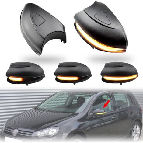 paio di indicatori di direzione dinamici per Golf MK6 per GTI 6 R Line VI R20 LED indicatori di direzione GTD indicatori di direzione specchietti laterali compatibili con VW