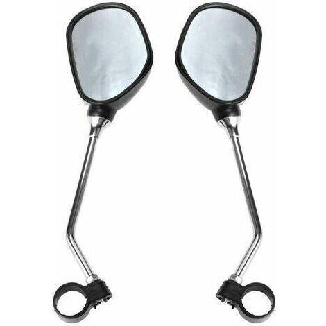 pair 1 Paire Rétroviseur Vélo Guidon Réglable, Miroir de Vélo Incassable