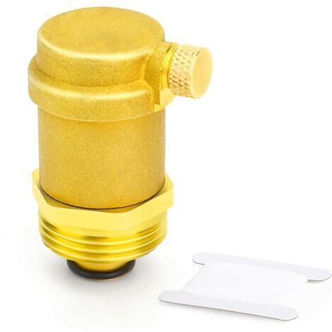 Pair 1 pièce de soupape de purge d'air automatique en laiton, soupape de purge d'air 3/4\" BSP Purge d'air dans le système de chauffage pour chauffe-eau solaire et système CVC