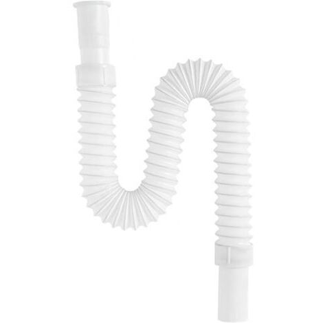 Pair 1 Pièces Tuyau de Vidange Flexible Extensible, Extensible de 380 mm à 720 mm, Tuyau de Vidange D'évier, Accessoires de Drainage Télescopiques et à Forme Courbée