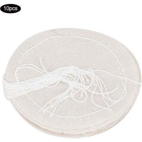 Pair - 10 pièces de remplacement de tissu de filtre à café en coton réutilisable pour pot de siphon