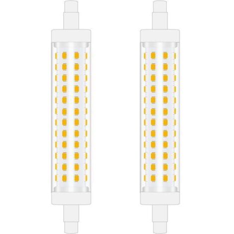 Pair - 118mm R7S Ampoule LED 10W Blanc naturel 4000K linéaire projecteur à double extrémités remplacement de l’ampoule halogène 100W parfait pour chambre, salle de bain Non-Dimmable 2pcs