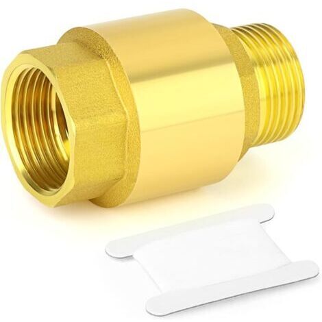 Pair 1pièces Clapet anti-retour en laiton DN25 1\" filetage femelle et mâle, prévention des retours d'eau, clapets anti-retour unidirectionnels