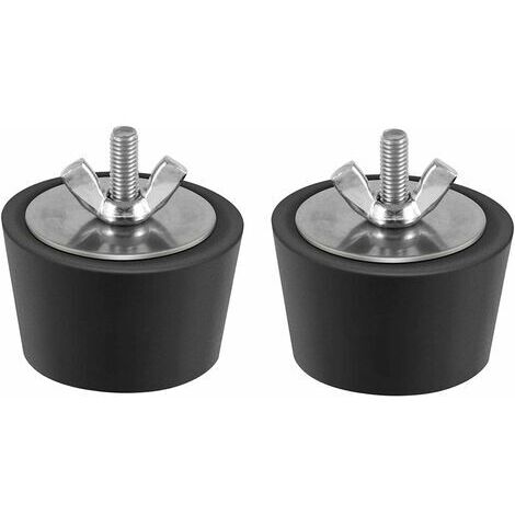 Pair - 2 Pièces Bouchon Piscine Diamètre 32-38mm Bouchons d'hiver en Caoutchouc avec Boulons Acier Inoxydable Antigel Produit Hivernage Piscine par Le Gel Aux Canalisations de Drainage de Piscine