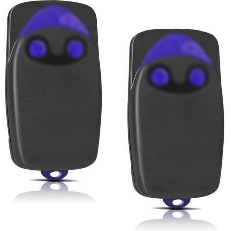 Pair 2 Pièces Remplacement pour télécommande Nice, télécommande Portail 433,92MHz 2 canaux, Compatible avec Flo1r-s, Flo2r-s, Flo4r-s