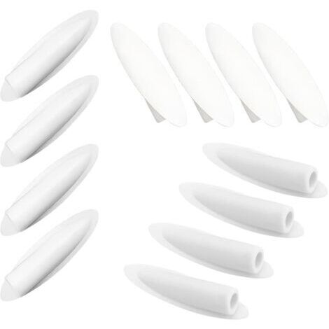 Pair 20 Pièces Bouchon de Trou de Poche en Plastique, Inclinable Trou Bouchons, Bouchons de Trou Obliques, 9mm Bouchons pour Trou de Poche Accessoires, Blanc