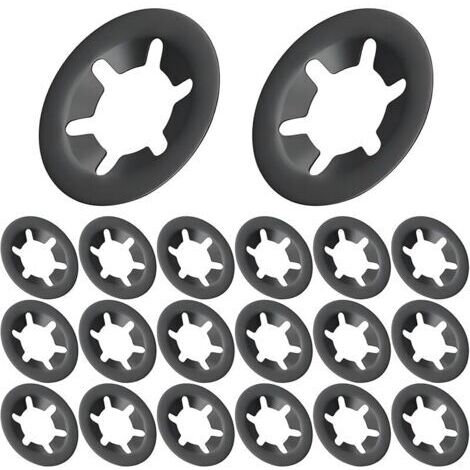 Pair 20 Pièces Rondelle, Rondelle de Blocage, 3mm I.D, 10mm O.D Rondelles Internes, Rondelles À Verrouillage pour Machines et Equipement
