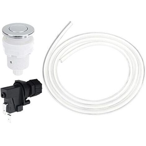Pair 25V-250V Commutateur De Bain Interrupteur Pneumatique Kit D'Évacuation des Ordures Poubelle Broyeur À Air - 28Mm