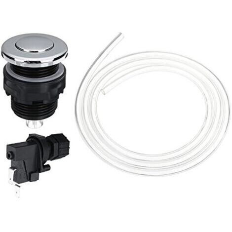 Pair 25V-250V Commutateur De Bain Interrupteur Pneumatique Kit D'Évacuation des Ordures Poubelle Broyeur À Air - 34Mm