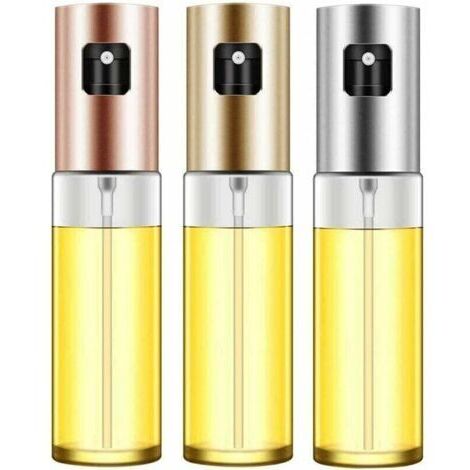 Pair 3 Pièces Vaporisateur d'huile, Bouteille de Pulvérisation d'huile, Pulvérisateur d'huile d'olive, Spray Huile et Vinaigre pour Cuisson, Barbecue, Salade, Cuisson, Rtissage (100ML)