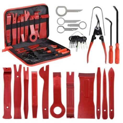 Pair - 30PCS Outils pour Garnitures Outils Démontage Installation Garniture Intérieure Outils pour Garnitures Panneau de Porte Autoradio Kit Garniture Voiture avec