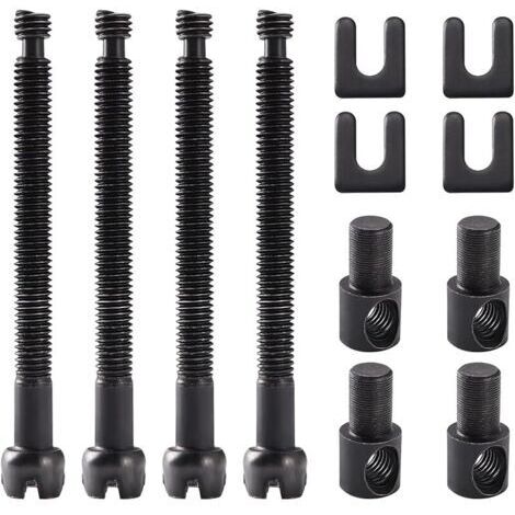 Pair 4 Pièces Vis de Réglage de Tendeur de Chaîne, Vis de Réglage de la Tension de la Tronçonneuse, pour Tronçonneuse 4500 5200 5800 45CC 52CC 58CC