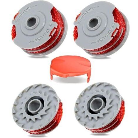 Pair 4pcs Bobine de fil pour Flymo FLY021,Bobine de Rechange pour Coupe-Bordures pour Flymo,Contour 500 XT, Power Trim 500 XT, Mini Trim Contour XT, Mini Trim Auto ST/XT/Plus XT