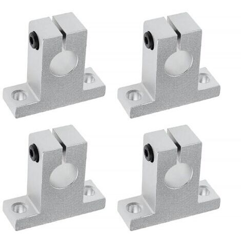 Pair - 4x SK16 Support d'arbre Linéaire 16mm CNC Unités de Glissière à Billes à Mouvement Linéaire Support de Rail Guide d'arbre pour Imprimante 3D Machine Multi-axes