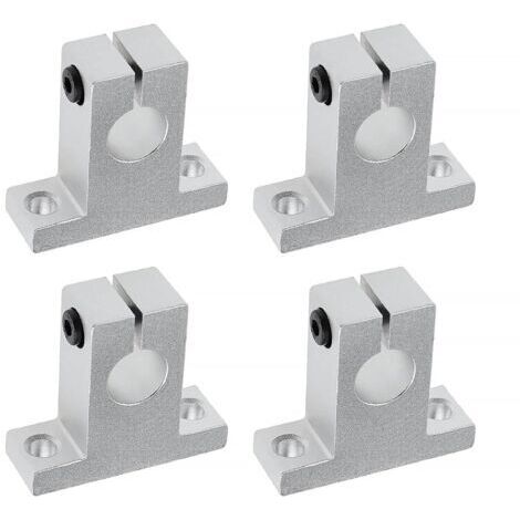 Pair - 4x SK16 Support d'arbre Linéaire 16mm CNC Unités de Glissière à Billes à Mouvement Linéaire Support de Rail Guide d'arbre pour Imprimante 3D Machine Multi-axes-JUSCH
