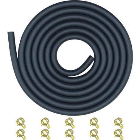 Pair 5mm Kit Durite Essence 3/16\" avec 10 Colliers pour Mini Moto Karting ATV Moteurs 196cc 212cc 5.5HP 6.5HP 8HP 13HP Groupes Électrogènes Tondeuse 2m