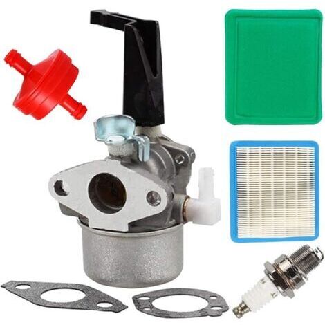 Pair 696065 Kit carburateur avec joint d'étanchéité Filtre à air YL-991, filtre à carburant YL-999, bougie d'allumage YL-721 Compatible with motoculteur 697422 110412 110402