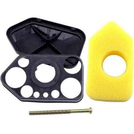 Pair 698472 698369 Boîtier de filtre à air pour moteurs Briggs & Stratton 3,5-4,5 PS, Q45, Classic, Sprint et Quattro séries 450 500 550 600