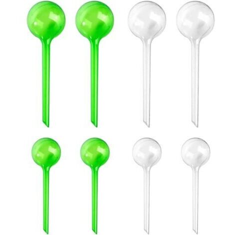 Pair 8 Pièces Distributeur d'Eau pour Plantes - Boules d'Arrosage en Plastique, Automatiques, Pour Plantes d'Intérieur et d'Extérieur