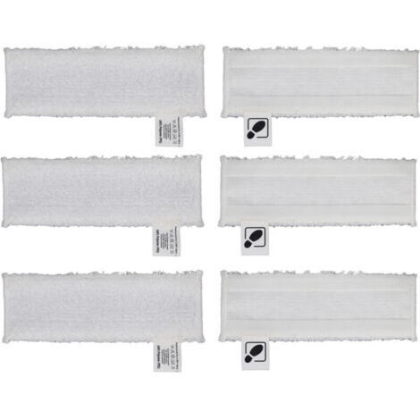 Pair Accessoires Set de Chiffons pour Nettoyeur Vapeur Kärcher Easyfix SC2 SC3 SC4 SC5 Bonnettes Microfibres Nettoyeurs à vapeur