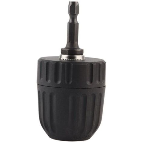 Pair Adaptateur de conversion à changement rapide pour mandrin de perceuse sans clé 3/8-24UNF, capacité de 0,8 à 10 mm, avec tige hexagonale de 1/4\"
