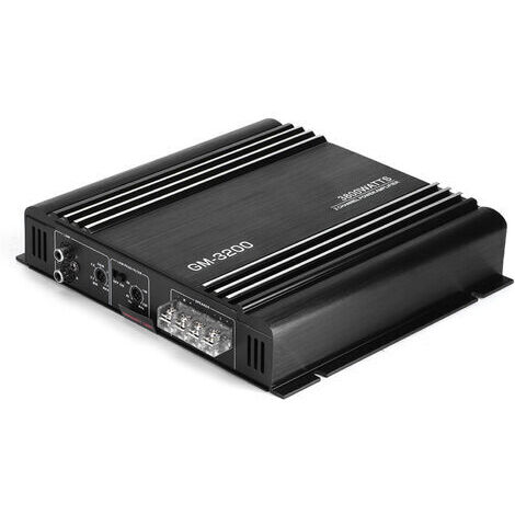 Pair - Amplificateur de voiture stéréo 12V 3800W – 2 canaux – Alliage d'aluminium – Dissipation thermique rapide – Son doux et puissant