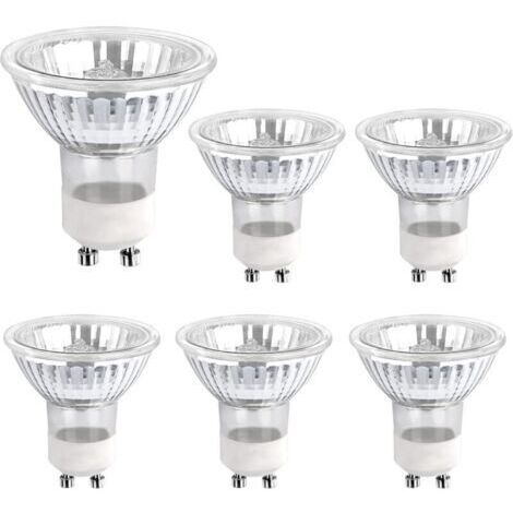 Pair - Ampoule Halogene GU10 35W 230V, 380lm Blanc Chaud 2700K, Dimmable Ampoule Spot Halogene, pour Lumire d\\'armoire, Lumires d\\'exposition, pack de 6