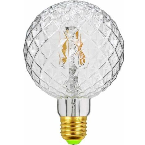 Pair - Ampoules LED vintage à filament rétro 4 W 220/240 V E27 Ampoule décorative G95 Cristal