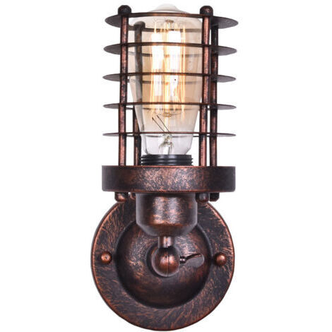 Pair Applique murale en fer de style nordique E27, lampe murale en métal d'ambiance de haute qualité, lampes à lave enfichables, convient pour chambre, café, bar, appareils électroménagers