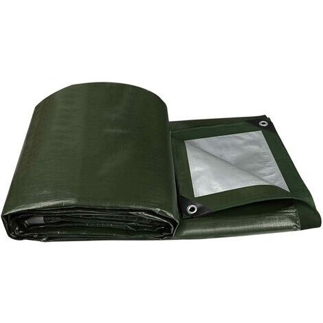 Pair - Bâche imperméable, bâche de Jardin avec œillets en Aluminium, bâche tissée bâche de Protection bâche de Bateau bâche (2m2.5m)