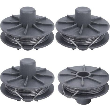 Pair Bobine de fil de rechange pour coupe-bordure Gardena Art 9805, 9806, 9807, 9808, 9809, 9827, 8846, 8847, 8848, 9870, 9872, 9874 Longueur 6,1 m Ø 1,6 m mm (4 1 pièce)