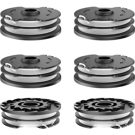 Pair Bobine de fil pour coupe-bordure pour Parkside LIDL 20-Li C3 A1B2 PRT 550 A1 A3 PRT 300 A1 (6 bobines de fil)