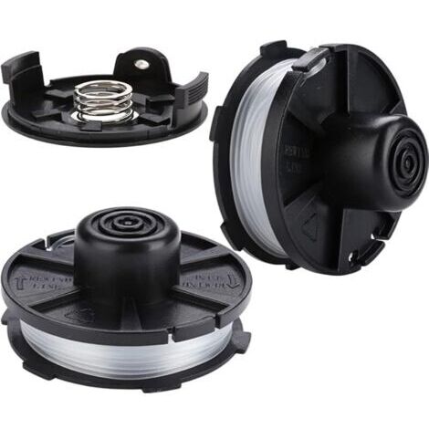 Pair Bobine Fil pour Makita Akku Coupe Bordure DUR181 DUR141 DUR180Z DUR181Z 196146-9 195858-1 (2 Pieces)