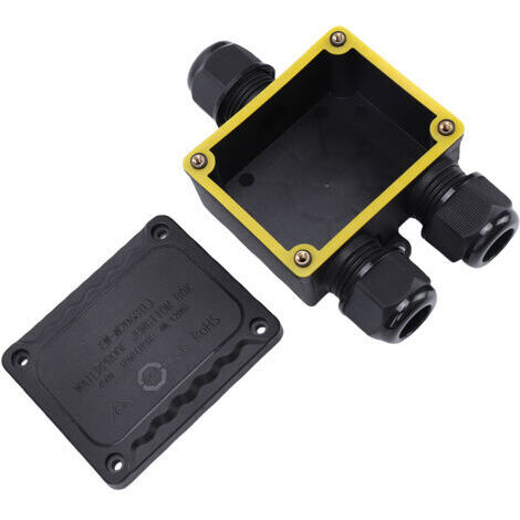 Pair - Boîte de jonction extérieure pour câbles électriques, couvercle de protection et d'entrée de câbles multiples, étanche IP68, pour multiprise, prise, minuterie, guirlandes lumineuses, M2068 3Y 5