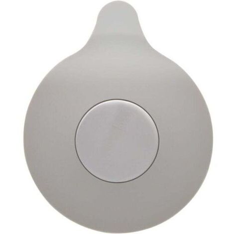 Pair Bouchon de baignoire et d'évier en silicone gris, bouchon en caoutchouc, style design simple, adapté aux ensembles d'évier, cuisines, salles de bains, buanderies