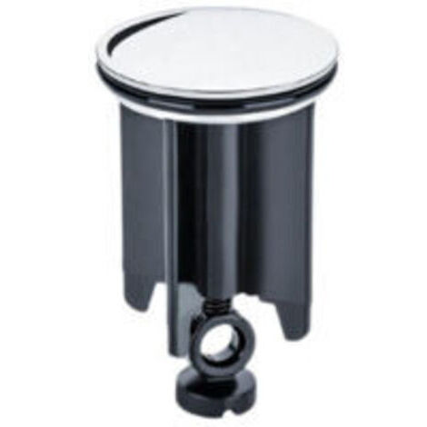 Pair Bouchon d'évier - Crépine d'évier - Rallonge d'évier - Accessoires de Salle de Bains - Chromé - Couvercle de vidange pour lavabo -40 mm, Cheveux Passoire, Joint
