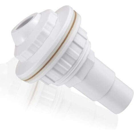 Pair Buse D'Entrée De Piscine, buse de refoulement pour piscines à parois en Acier, buse de refoulement avec tête pivotante, buse de refoulement Piscine pour raccord de Tuyau 32mm/38mm