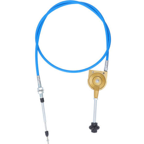 Pair - Câble d'accélérateur manuel de 2 m en PU et acier inoxydable résistant aux intempéries pour excavatrice et bétonnière